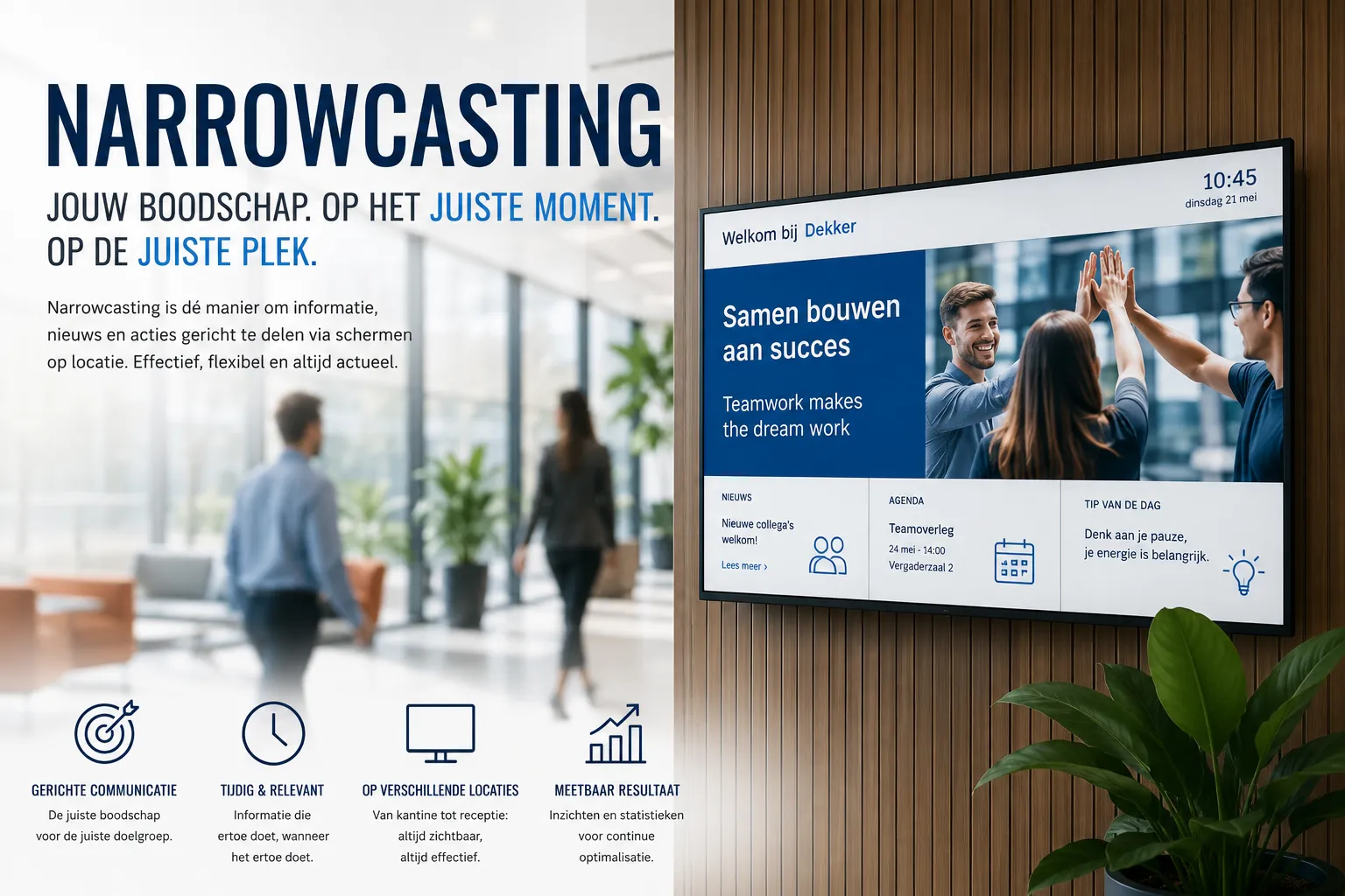 De toekomst van narrowcasting in moderne bedrijven